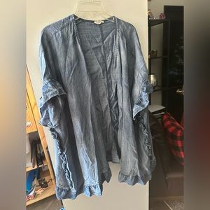 Women’s oversized shrug denim